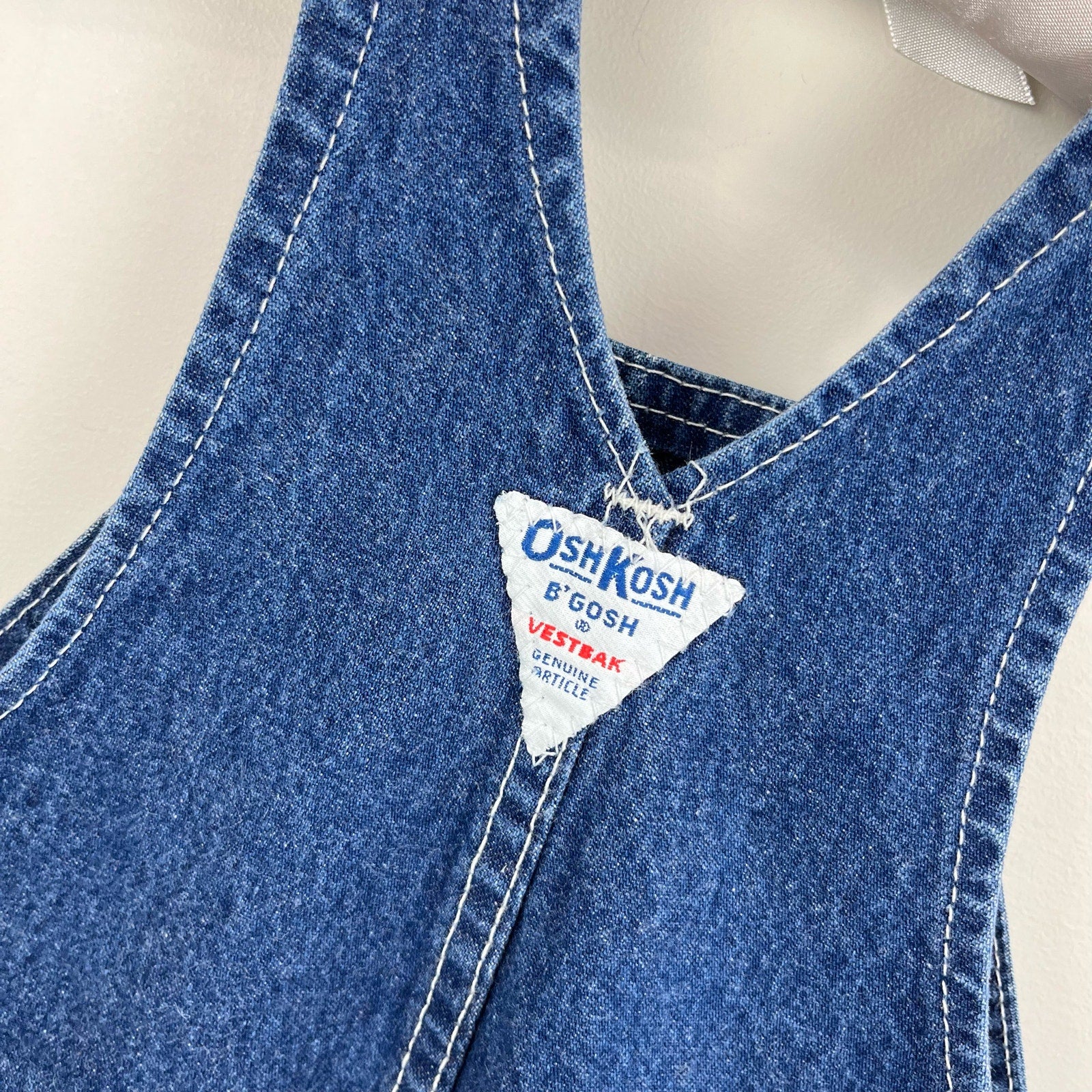 Vintage OshKosh B'gosh Blue Jean Overalls 24 Months USA