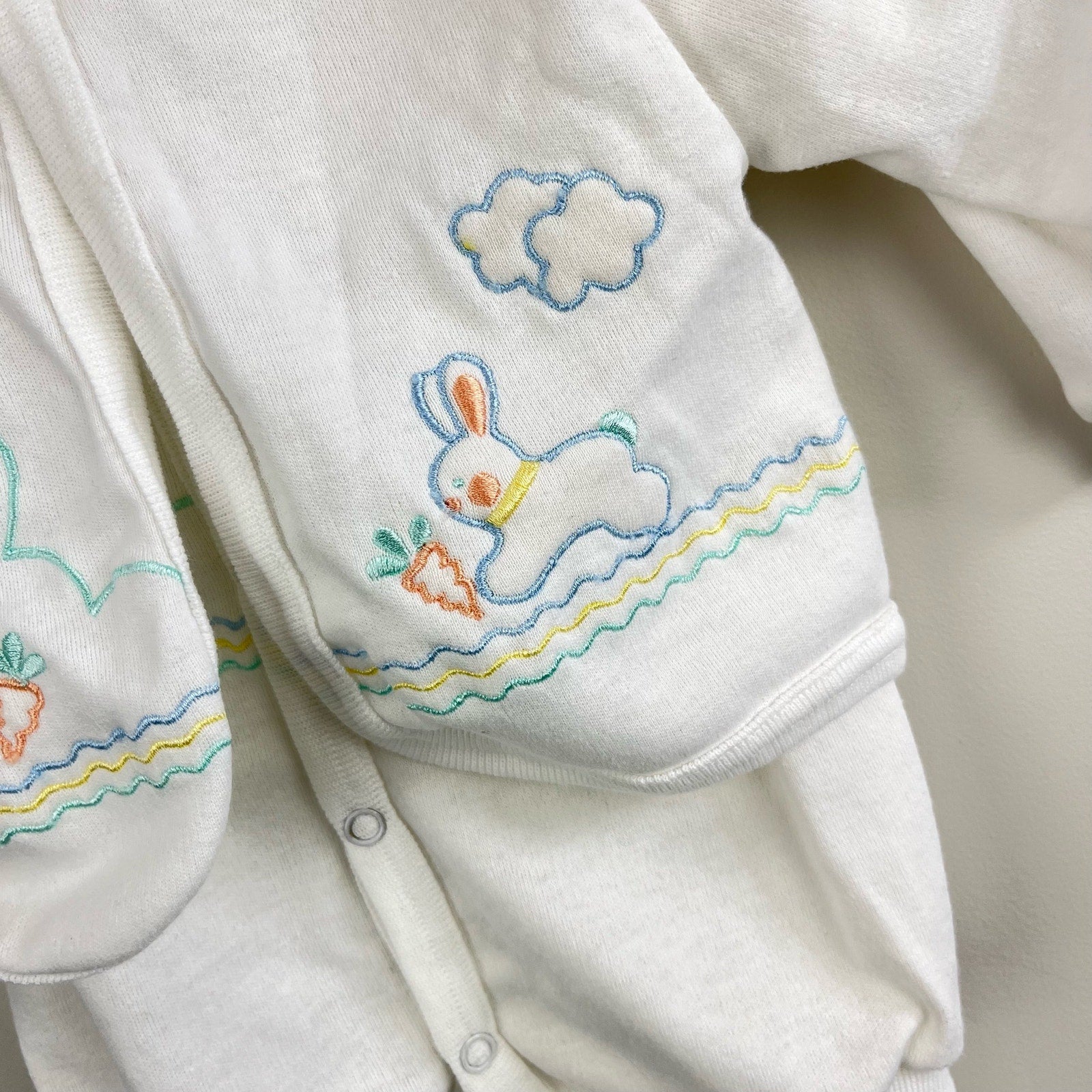 Vintage Doe-Spun Bunny Romper Set 6-9 Months