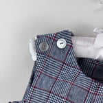 Load image into Gallery viewer, Vintage IMP Originals Gray Plaid Jon Jon Shortall Romper 4T
