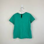 Load image into Gallery viewer, Mini Boden Charlie Pom Green Pom Pom Jersey Tee 9-10
