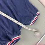 Load image into Gallery viewer, Vintage Weebok Classic Navy Blue Terry Shortall Romper 24 Months
