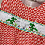 Load image into Gallery viewer, Sir Jon by Rosalina Smocked Alligator Shortall Romper 12 Months
