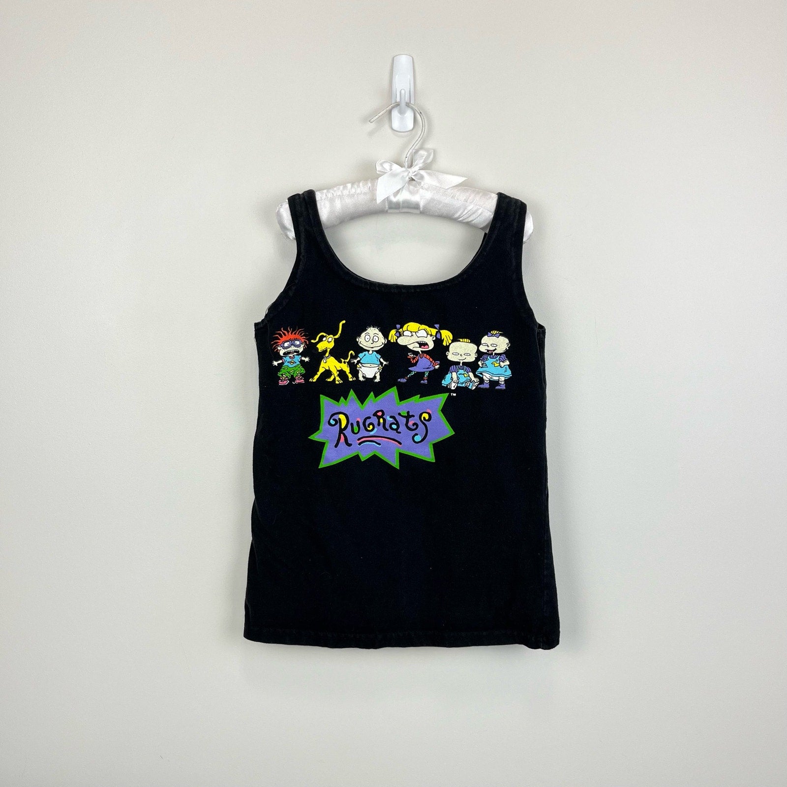 Vintage Nickelodeon Rugrats Tank Top Black USA