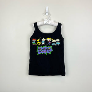 Vintage Nickelodeon Rugrats Tank Top Black USA