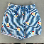 Load image into Gallery viewer, Hanna Andersson Print Dolphin Vent Swim Trunks Beach Balls 110 cm 5T

