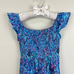 Load image into Gallery viewer, Lilly Pulitzer Girls Mini Jilly Midi Dress Breakwater Blue Shells N Bells XS 2-3
