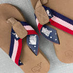 Load image into Gallery viewer, Vineyard Vines Boys' Americana Ribbon Strap Flip Flops 12
