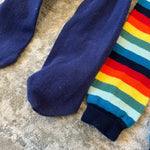 Load image into Gallery viewer, Hanna Andersson Navy Rainbow Tights Bundle
