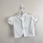 Load image into Gallery viewer, Vintage Blue Applique Flower Pinafore Dress Set Baby Girl
