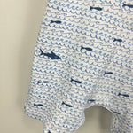 Load image into Gallery viewer, Joy Street Boys Shortie Romper Blue Sharks 9-12 Months
