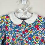 Load image into Gallery viewer, Mini Boden Jersey Collared Dress Multi Sky Apple Blossom 12-18 Months
