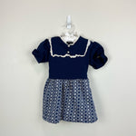 Load image into Gallery viewer, Vintage Sears Navy Blue Dress 5T
