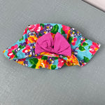 Load image into Gallery viewer, Vintage Jet Set Floral Bow Bucket Hat 12 Months
