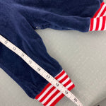 Load image into Gallery viewer, Vintage Thomas Navy Blue Velour Sailor Suit Coverall 3-6 Months
