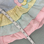 Load image into Gallery viewer, Vintage Tiny Tots Original Seersucker Ruffle Dress Set 4T
