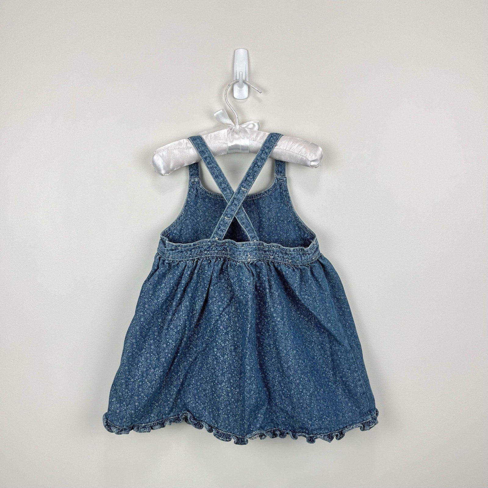 Ralph Lauren Floral Denim Jumper Dress 18 Months