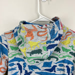 Load image into Gallery viewer, Mini Boden Kids' Animal Print Full Zip Hoodie Multi Rainbow Animals 11-12
