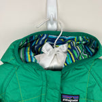 Load image into Gallery viewer, Patagonia Baby Reversible Puff-Ball Bunting Blue Green Waves 18 Months

