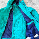 Load image into Gallery viewer, Lands' End Kids Squall Waterproof Insulated 3 in 1 Parka Green L 10-12
