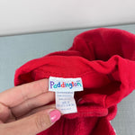 Load image into Gallery viewer, Vintage Paddington Red Fleece Footie Pajamas 2T USA
