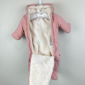 Baby Gap ColdControl Coziest Bundler Snowsuit Pink 0-3 Months