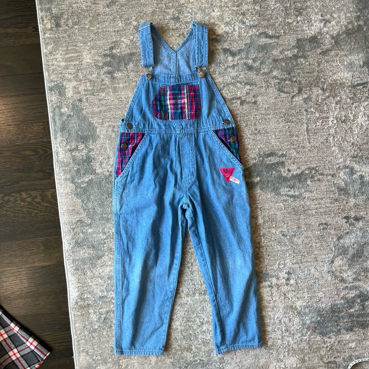 Vintage OshKosh B'gosh Tartan Blues Overalls 6