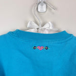 Load image into Gallery viewer, Vintage Y2K The Children's Place Embroidered Blue Flower 'Sweetie" Sweatshirt 24 Months/2T

