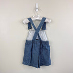 Load image into Gallery viewer, Vintage Baby Beluga Blue Plaid Shortalls 2T
