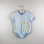 Load image into Gallery viewer, Vintage Cuties by Judy Polka Dot Stripe Applique Ice Cream Romper 24 Months
