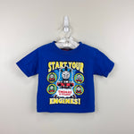 Load image into Gallery viewer, Vintage Y2K Thomas &amp; Friends Start Your Engines! Blue T-Shirt 3T
