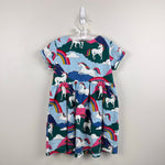 Load image into Gallery viewer, Mini Boden Short Sleeve Jersey Fun Dress Rainbow Unicorn 6-7
