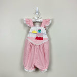 Load image into Gallery viewer, Vintage Pete's Jeans by Good Lad Pink Striped Romper 3T
