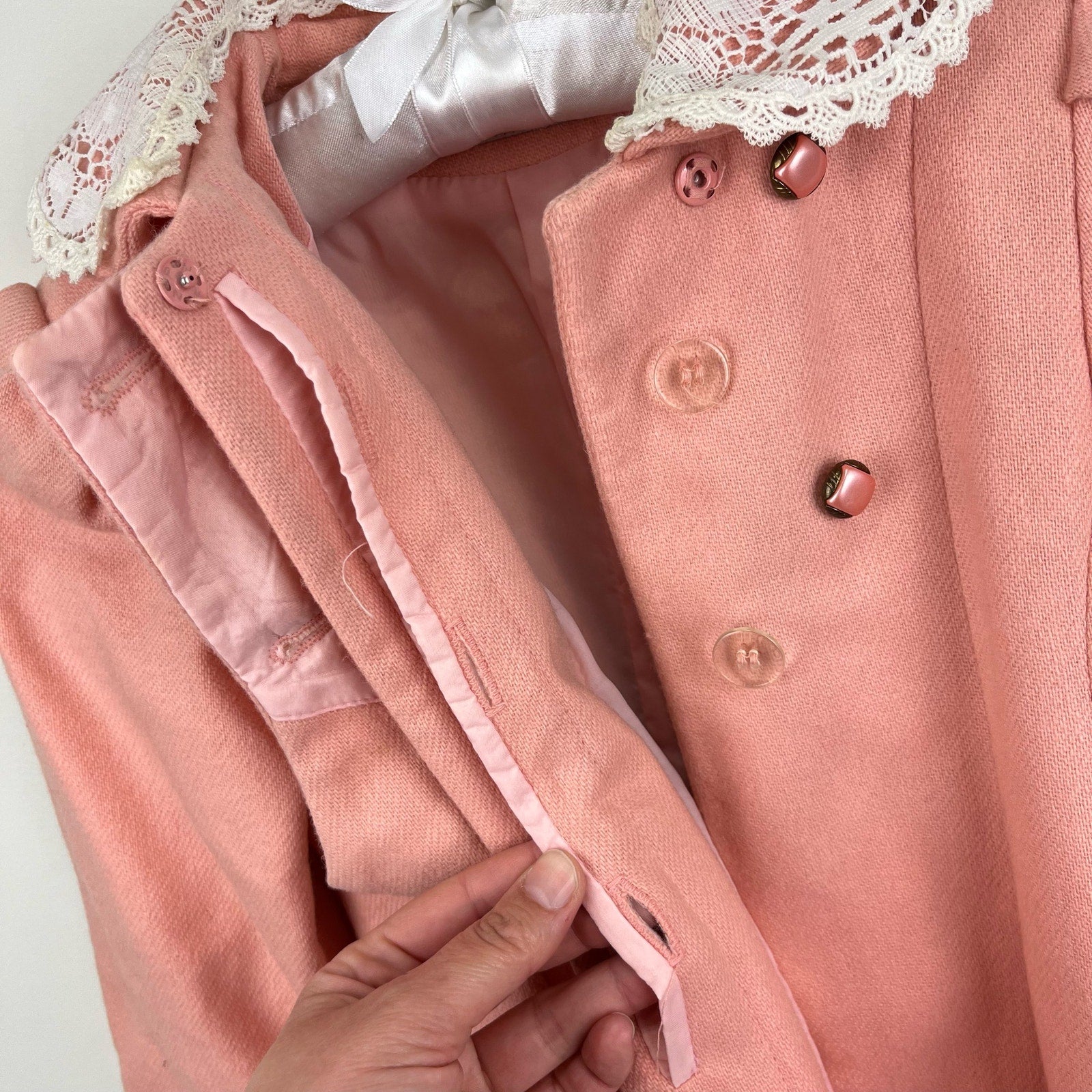 Vintage Rothschild Pink Dress Coat 4T USA