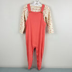 Load image into Gallery viewer, Cat &amp; Jack Peach Pink Ribbed Overalls Set 18 Months

