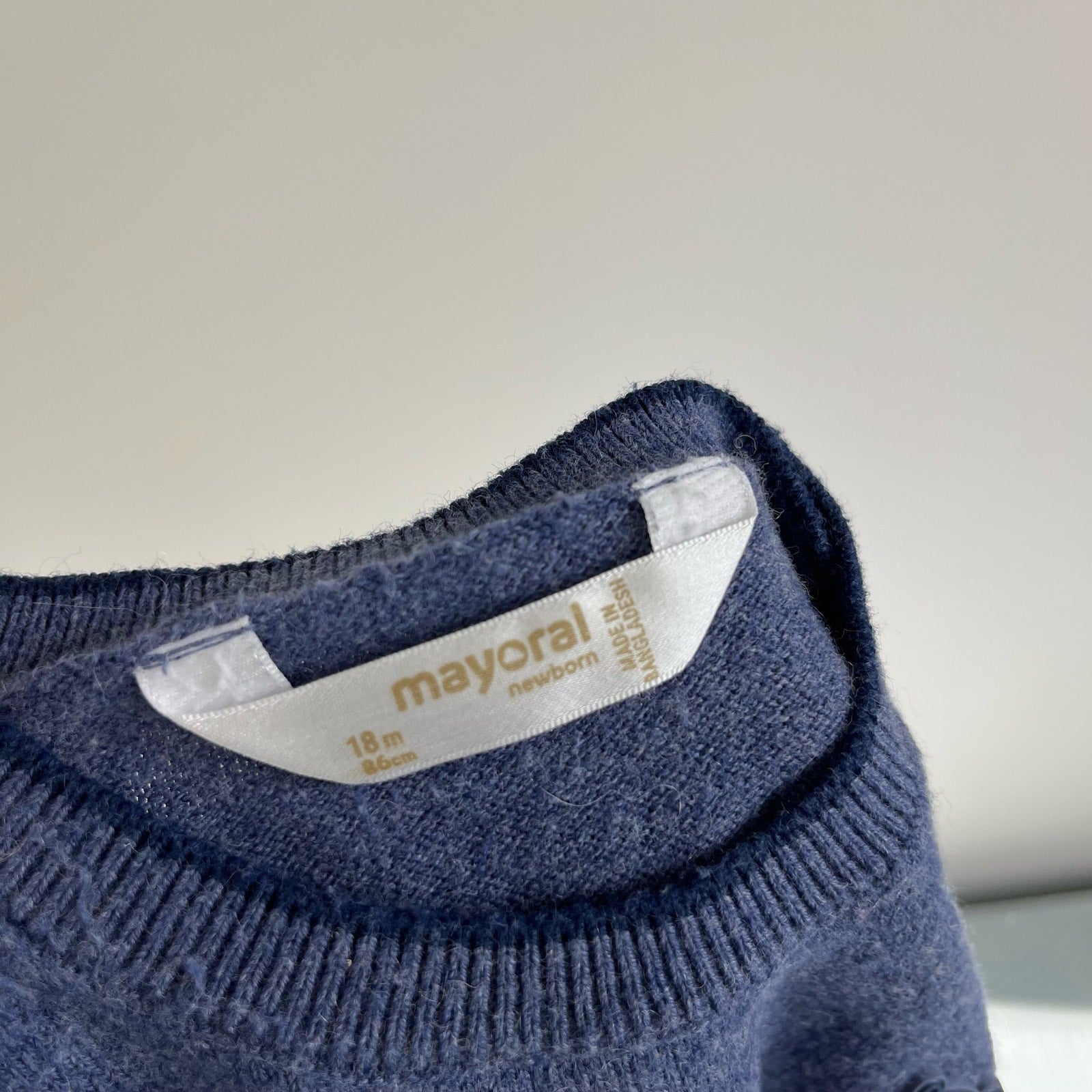 Mayoral Baby Blue Crewneck Sweater 18 Months