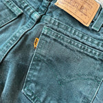 Load image into Gallery viewer, Vintage Levi's 550 Relaxed Fit Regular Orange Tab Green Jeans 6
