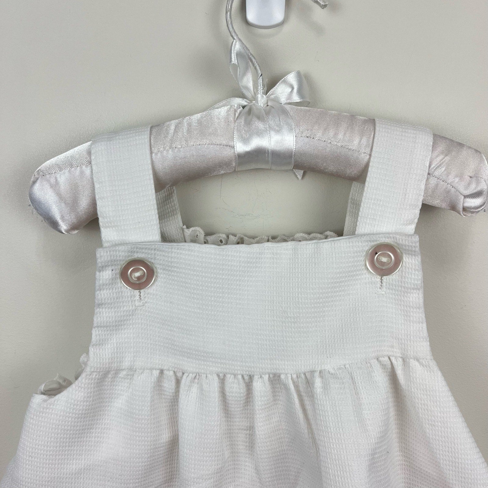 Vintage Little Bitty White Strawberry Dress 2T USA