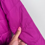 Load image into Gallery viewer, The North Face Girls Reversible Perrito Jacket Peak Purple Terrain Multi-Print 4T
