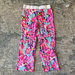 Load image into Gallery viewer, Lilly Pulitzer Girls Little Beach Pant Serene Blue Big Escapade XL
