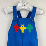 Load image into Gallery viewer, Vintage Healthtex Applique Airplane Overalls 18 Months USA
