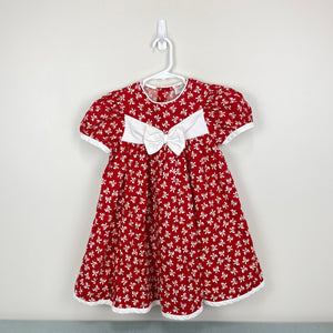 Vintage Rare Editions Red Bow Party Dress 6