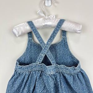 Ralph Lauren Floral Denim Jumper Dress 18 Months