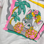 Load image into Gallery viewer, Vintage McKids Short Sleeve Tropical Cat T-Shirt L 24 months USA
