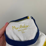 Load image into Gallery viewer, Mini Boden Long Sleeve Breton T-Shirt Ivory/Moroccan Blue Weather 6-7
