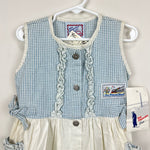 Load image into Gallery viewer, Vintage San Francisco Blues by Golden Rainbow Dress 4T NWT
