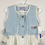 Load image into Gallery viewer, Vintage San Francisco Blues by Golden Rainbow Dress 4T NWT
