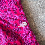 Load image into Gallery viewer, The North Face Snowquest Insulated Snow Bibs Cabaret Pink Leopard Small Print 4T
