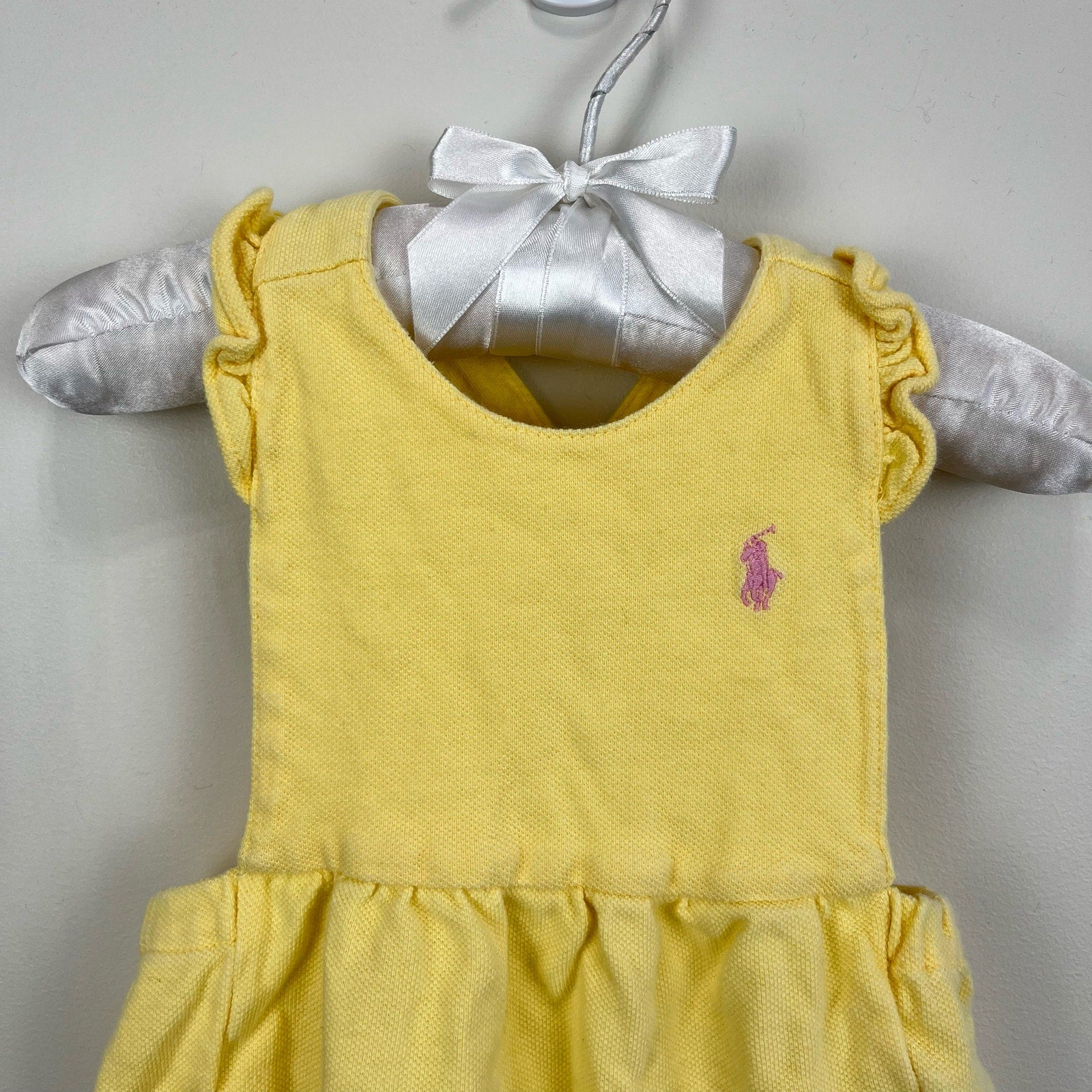 Ralph Lauren Yellow Ruffle Romper 6 Months