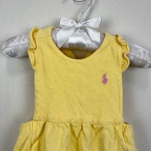 Ralph Lauren Yellow Ruffle Romper 6 Months