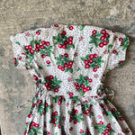 Load image into Gallery viewer, Vintage Clancy San Francisco Francesca Sweet Cherries Dress 12 USA
